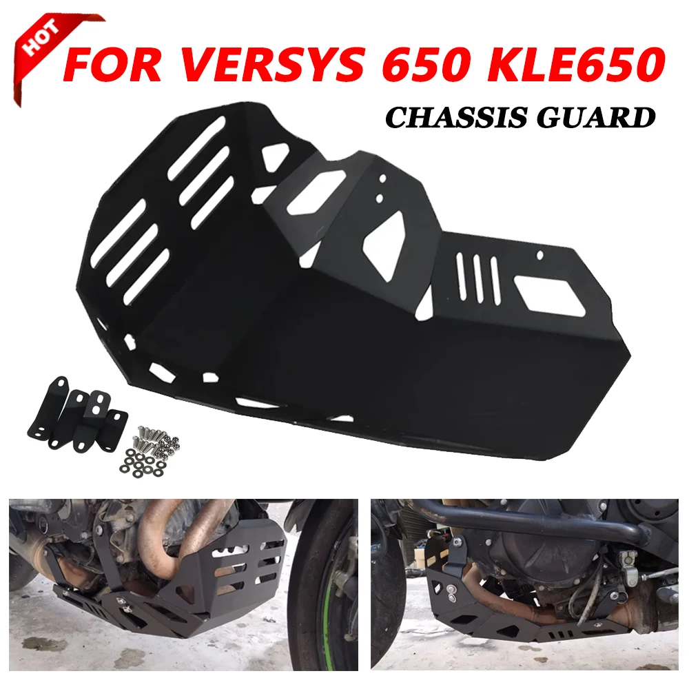 

For Kawasaki Versys 650 KLE650 KLE 650 2015-2021 Motorcycle Engine Chassis Protection Cover Guard Skid Plate Belly Pan Protector