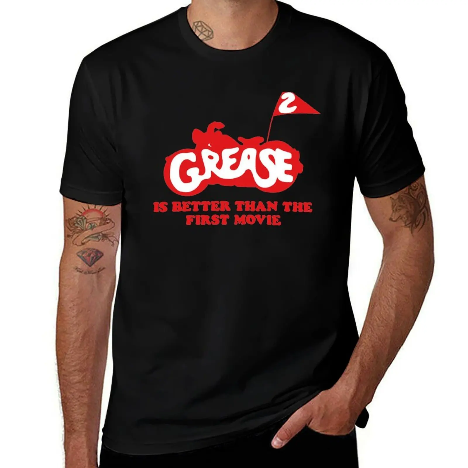 Grease 2 T-Shirt Quick Dry Training Short Sleeve Tee T-Shirt