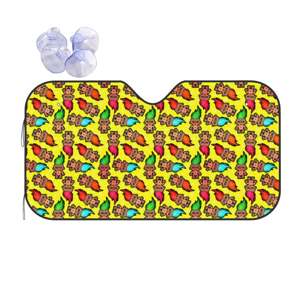 

Custom Trolls Wallpaper Cartoon Car Windshield Sunshade Front Windshield Sun Shade Visor