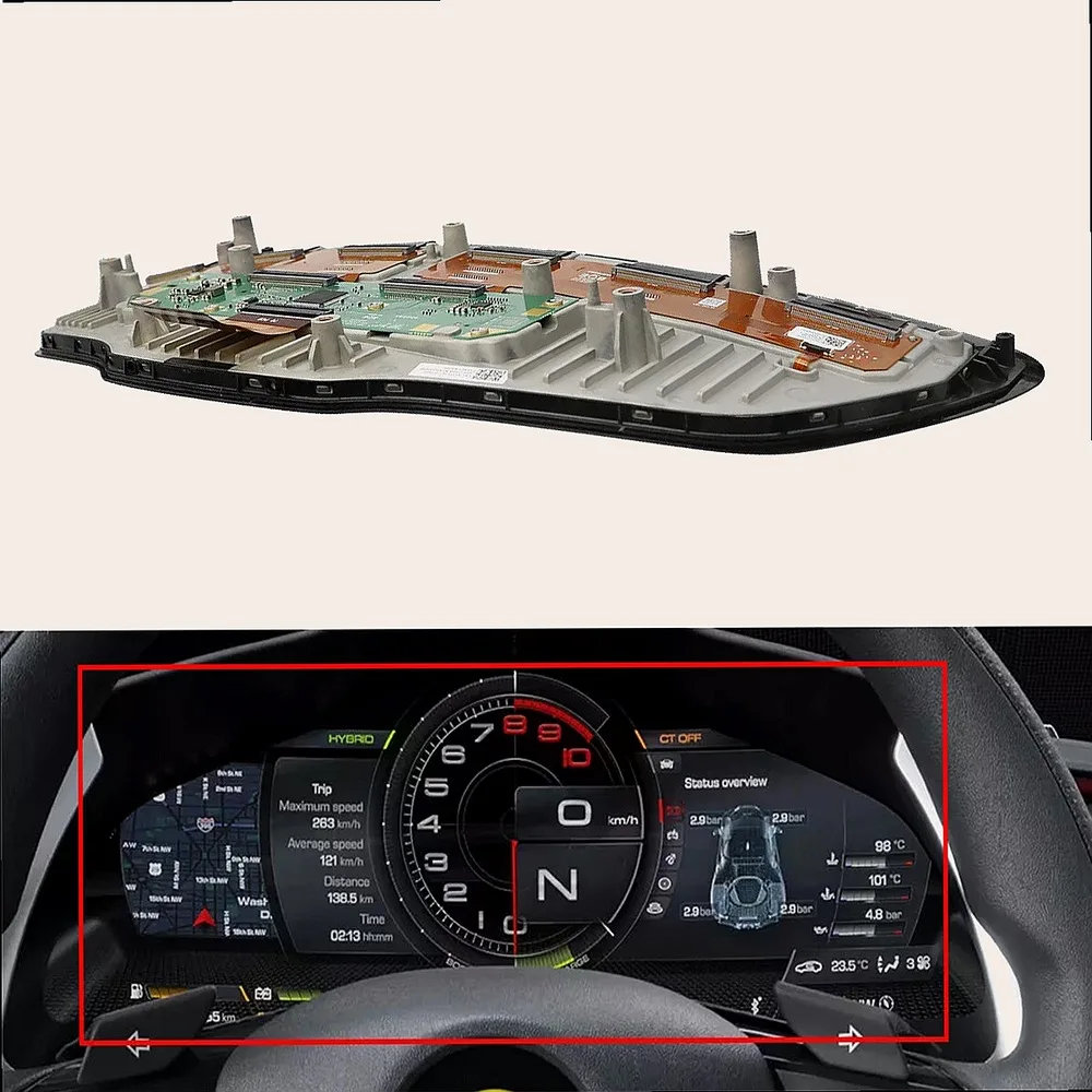 LCD Display For Ferrari Roma F169 296 GTS SF90 Spider Instrument Cluster 20200-2023