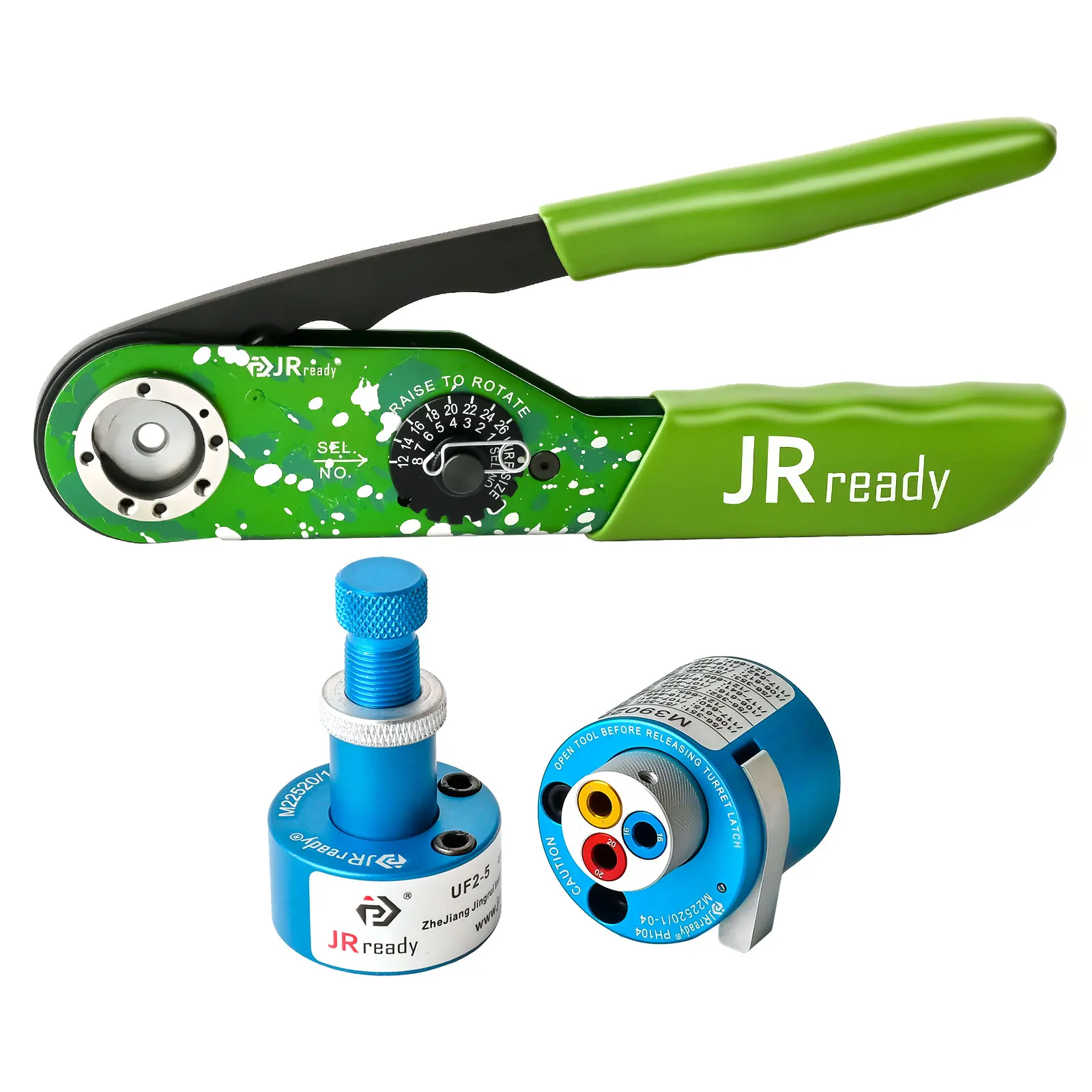 

JRready M22520/1-01 Crimp Tool Kit ST2167,NEW-ASF1G Crimping Tool with PH104 Turret Head and Adjustment Positioner UF2-5