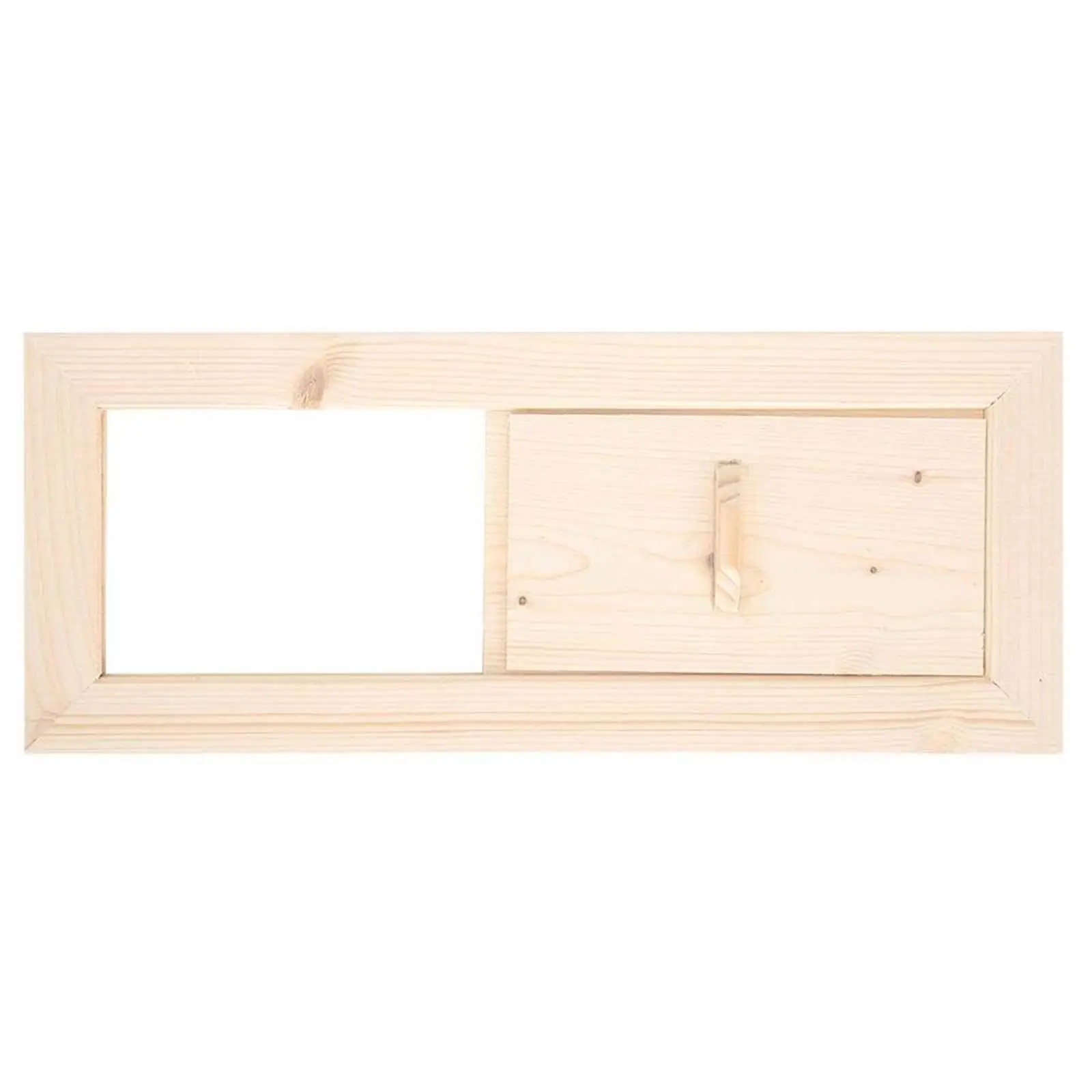 Sauna Air Vent Panel Grille Wooden Spa Accessory for Ventilation Opening 33x13cm Heat Resistant Louver