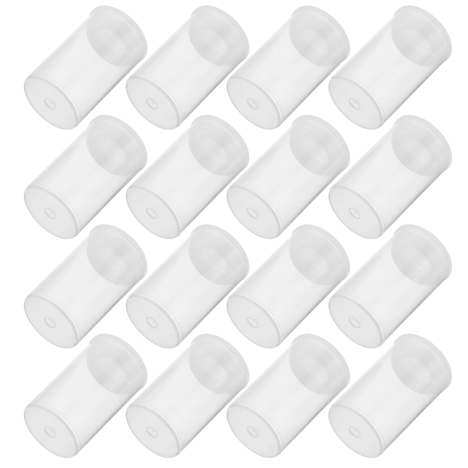 

100Pcs Clear Plastic Bottles Lids Small Storage Jars for Travel Cosmetics Beads Medicine Organizers