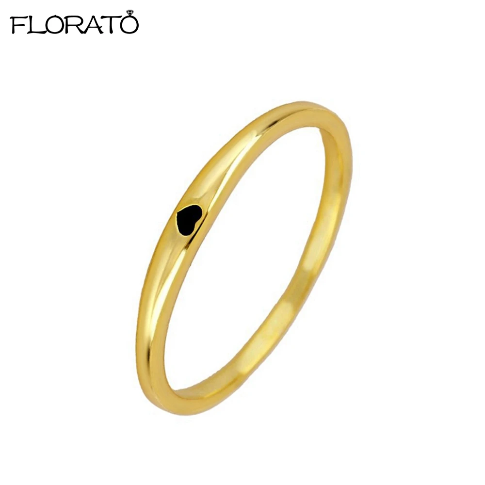 Women's Colorful Enamel Ring, 24K Gold Plated Candy Colors Gift