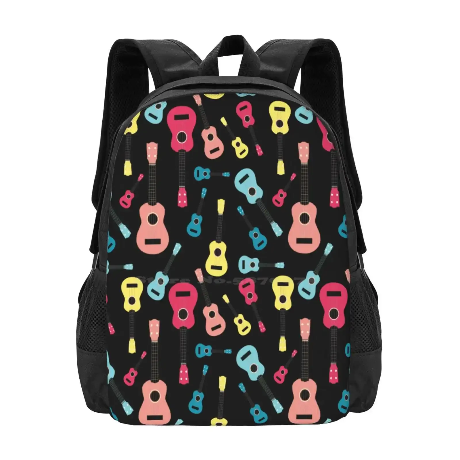 

Colorful Ukulele Pattern Hot Sale Schoolbag Backpack Fashion Bags Funny Ukulele Ukulele Teacher Ukulele Strings Uke Ukulele