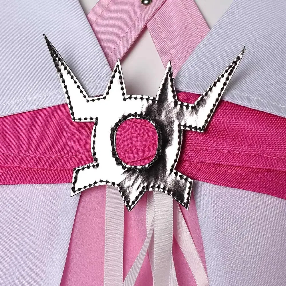 ชุดคอสเพลย์อลิซสำหรับผู้หญิงชุดคอสเพลย์อนิเมะเกมสุดท้ายแนวแฟนตาซี VII Rebirth สวมบทบาทผ้าคลุมไหล่แขนเสื้อชุดฮาโลวีน