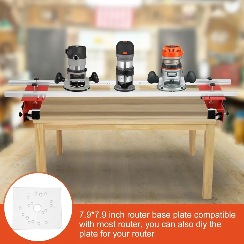 Router Sled, แบบพกพาและง่ายต่อการปรับ Slab Flattening Jig, Router Sled, ตัดเครื่องไสสําหรับไม้แบน