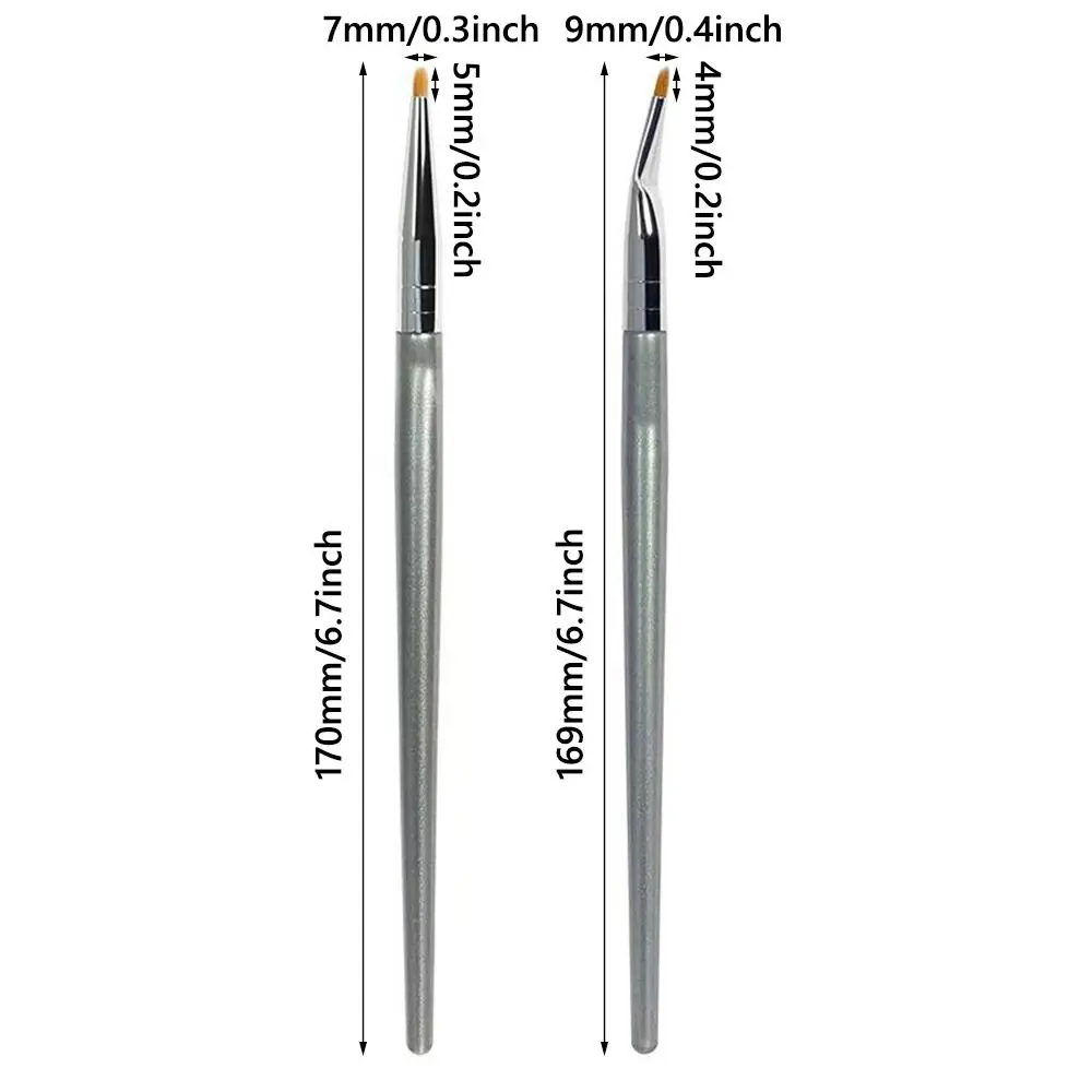 Precise Application Bent Liner Makeup Brushes Angled Design Cosmetic Brush Eye Brow Tool Makeup Tool Angled Eyeliner Brush