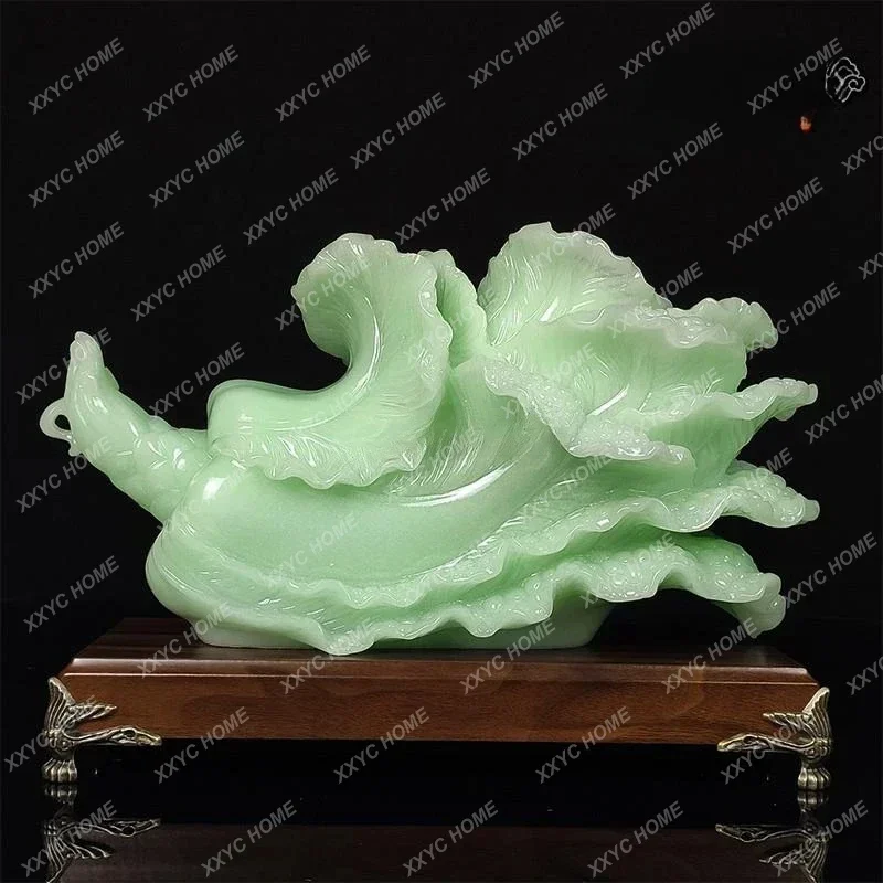 QQLucky Jade Cabbage Ornament Home Decoration