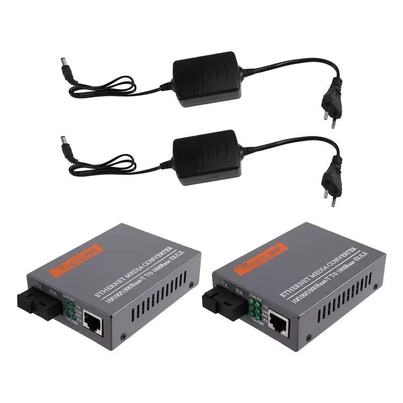 

Оптоволоконный медиаконвертер AYHF Gigabit 1000 Мбит/с HTB-GS-03AB, одномодовый, одноволоконный, с внешним блоком питания EU PLUG