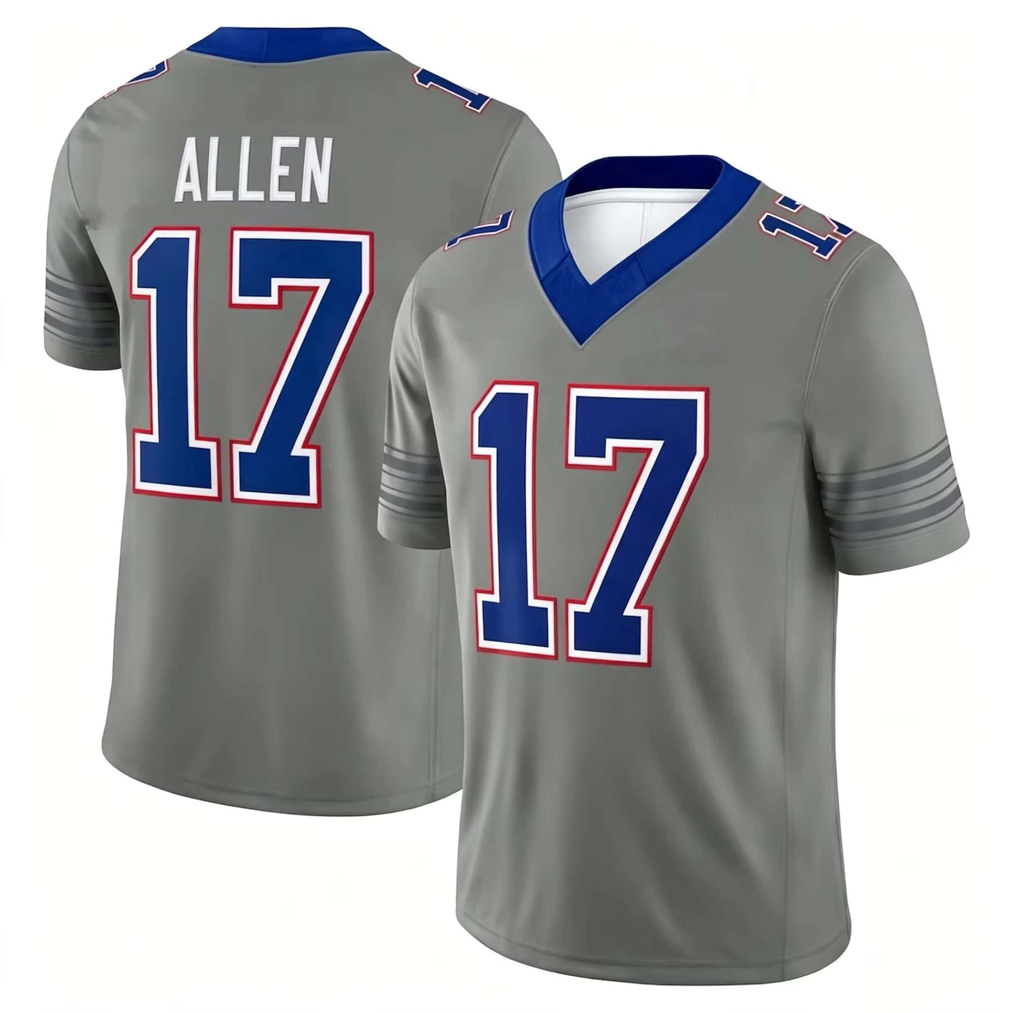 2026-27 Bills Josh Allen 17# T-Shirt 3D Printed Rugby Jersey T-Shirt Summer Men‘s Women's Breathable Quick-dry T-shirt Y2K Style