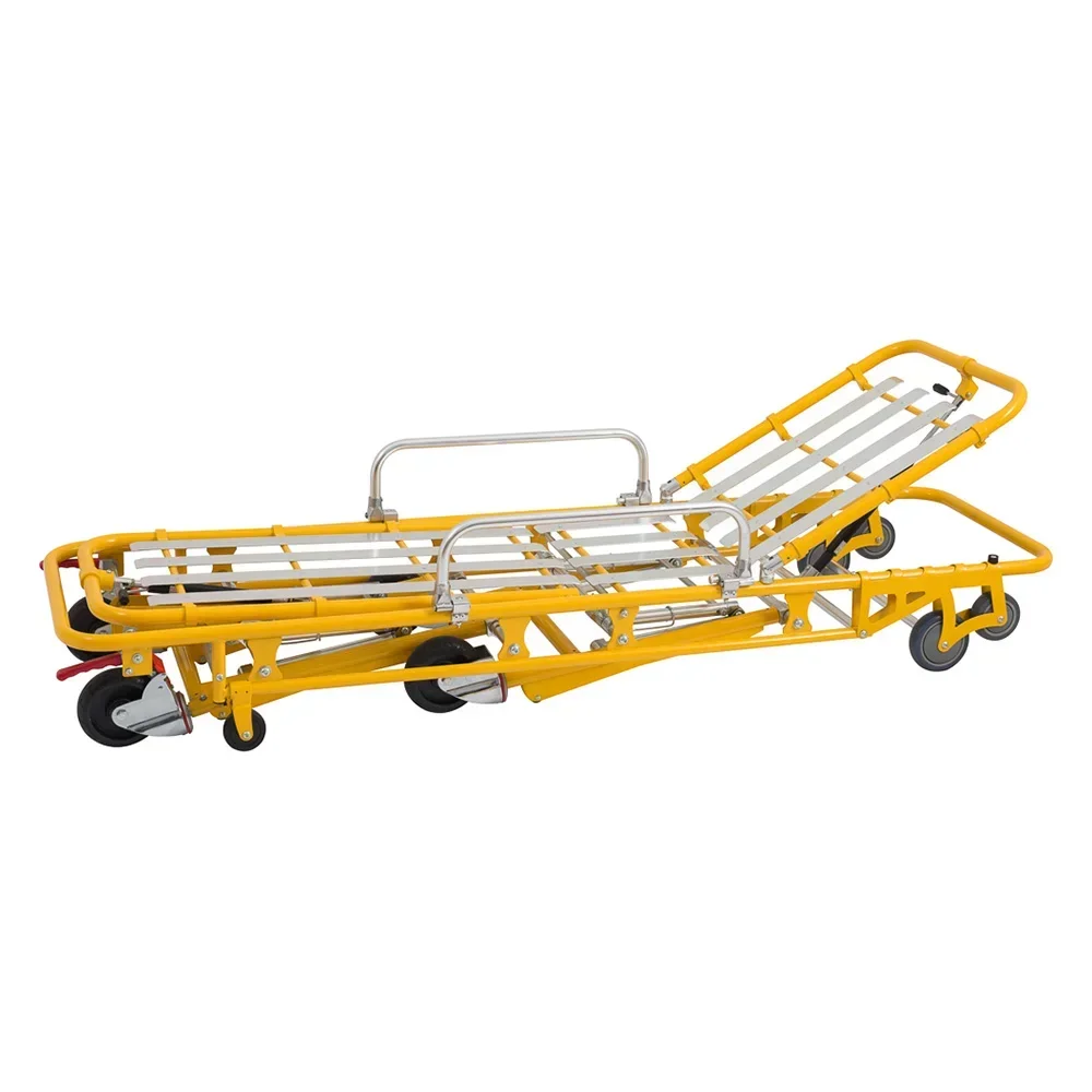 Patient Lift Stretcher Folding Emergency Transfer Trolley Ambulance Hospital Medical Transport Chair Adjustable Hydraulic