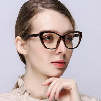 Kobiece optyczne okulary kocie oczy Okulary korekcyjne do dali i bliży