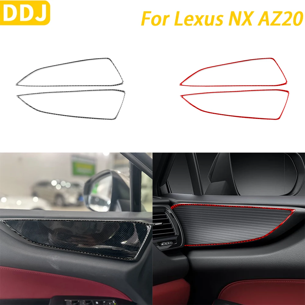 

For Lexus NX AZ20 250 350H 450H 2022-2024 Accessories Carbon Fiber Inner Door Handle Frame Panel Cover Trim Car Interior Sticker