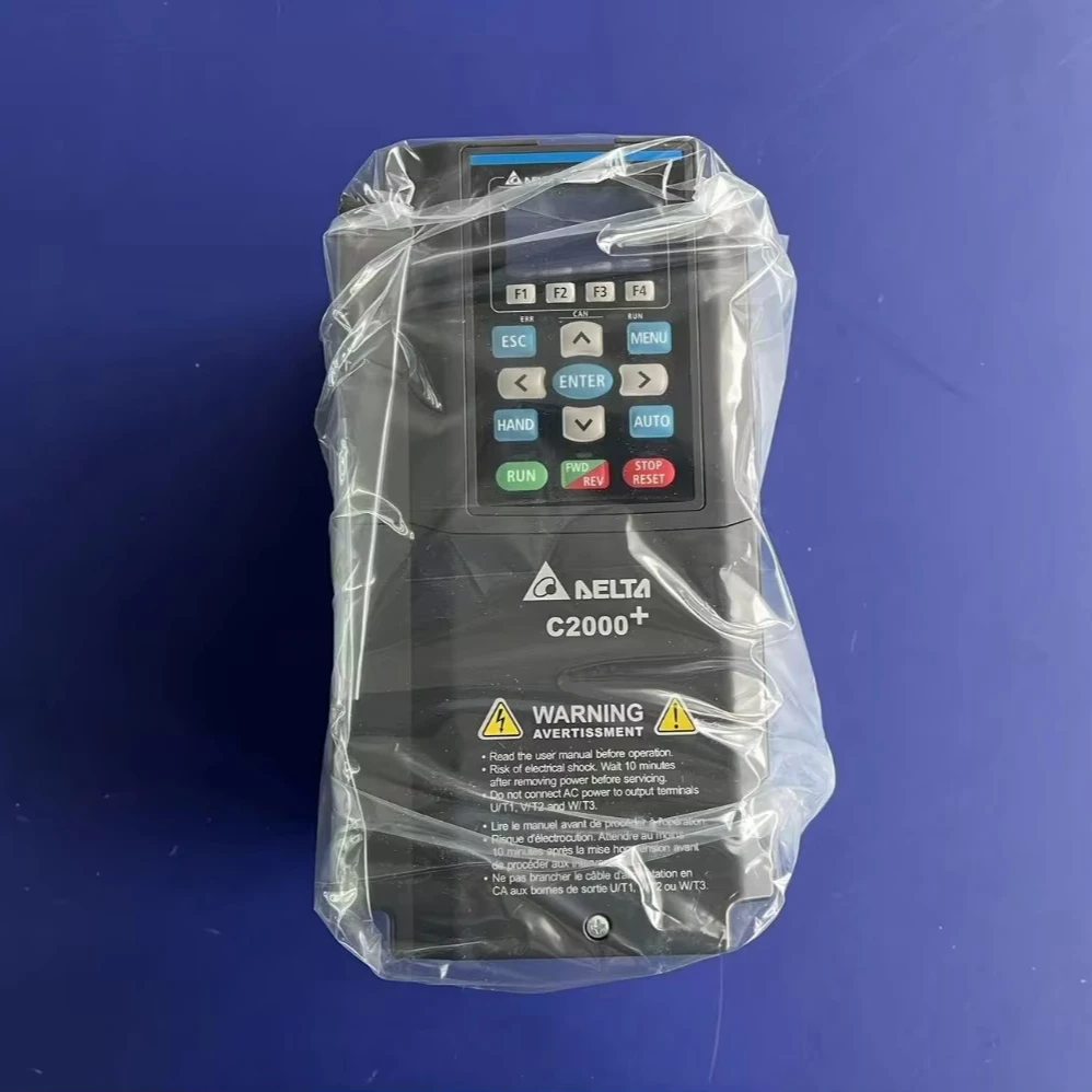 

Delta VFD C2000+ Series Frequency Inverter VFD055C43A-21 5.5KW 7.5HP 460VAC 12A 3Phase