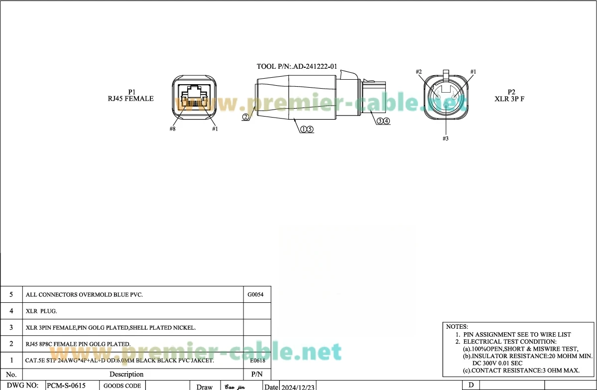 DMX512 3-Pin XLR-Buchse auf RJ45-Buchse Stecker RJ45 Ethernet zu XLR DMX-Kabel für Bühne, Aufnahmestudio, Verstärker, Mischpulte, KTV – Detail 1