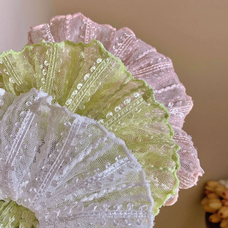 フレンチスイートレース大腸ヘアフープ女性の韓国のハイエンドセンセーション花飾りネクタイポニーテールヘッドロープ飾り