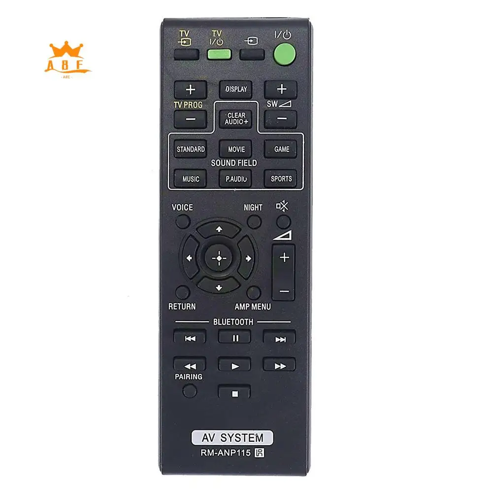 

A08E-RM-ANP115 Динамик Пульт дистанционного управления Замененные запасные части для звуковой панели Sony HT-CT770 HTCT770 HT-CT370 HTCT370