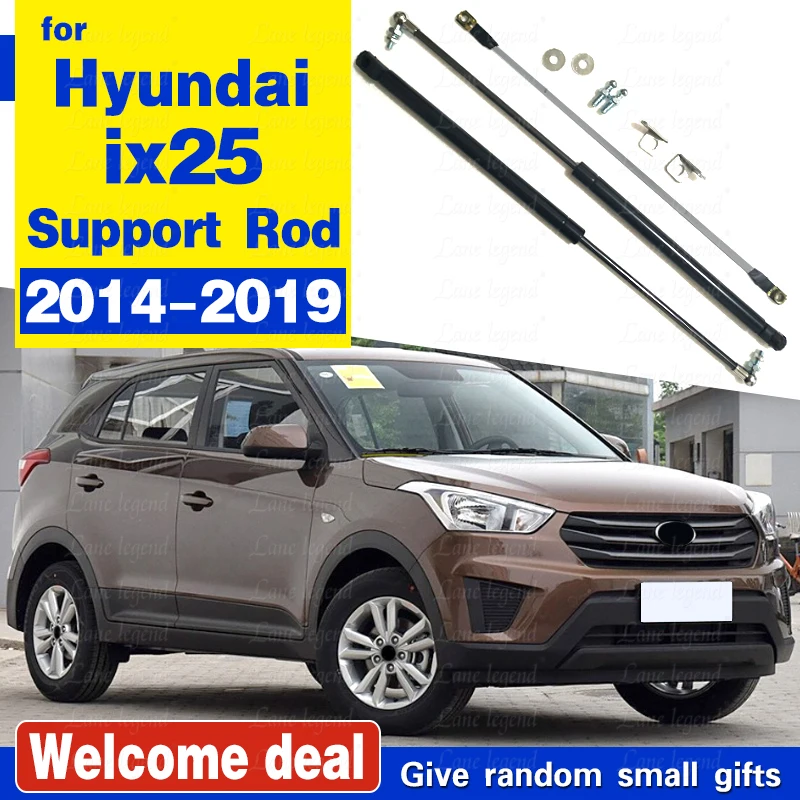 

Car Front Bonnet Hood Modify Gas Struts Lift Support Shock Damper Bars For Hyundai ix25 for Creta Cantu Absorber 2014-2019