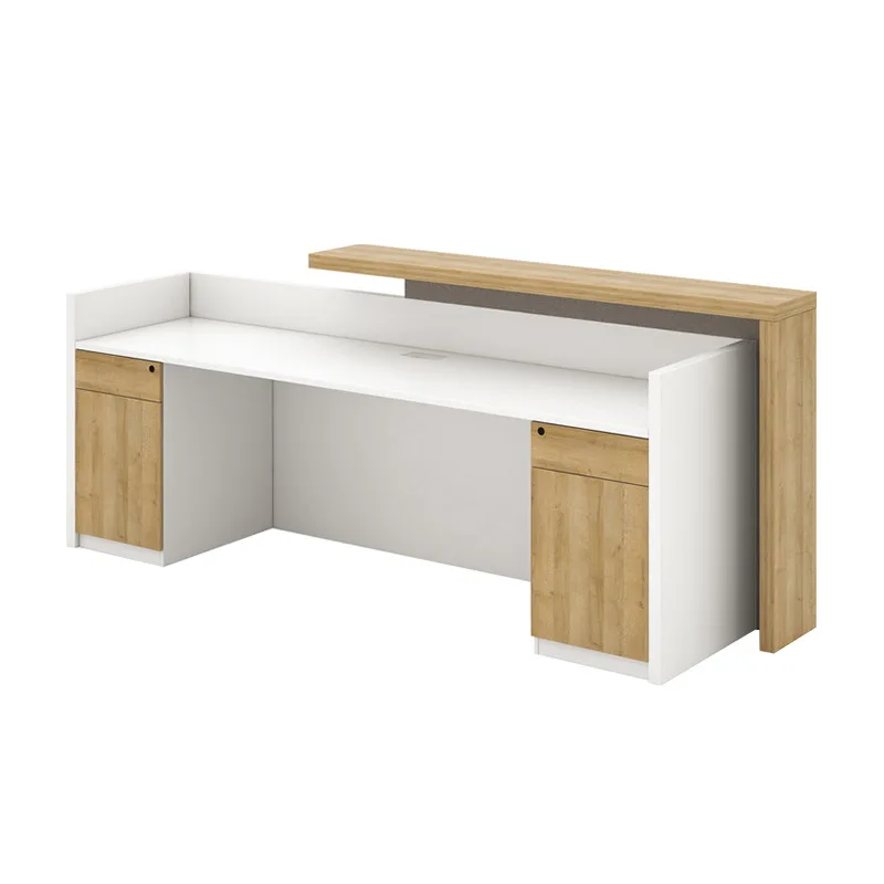 

Nordic Simple Leisure Office Mirror Conference Room Reception Table Counter Tables Design for Hospital Front Desk Spa Beauty