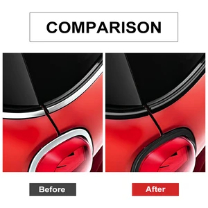 Autofenster -Garnier Vinyl Movie Taillenhalter DIY Kleberdekoration Schwarze Linie für Mini Cooper R53 R55 R56 R60 R61 F56 F56 F60 8 Hauptverkäufe Vinyl Mini Cooper Decke - №1