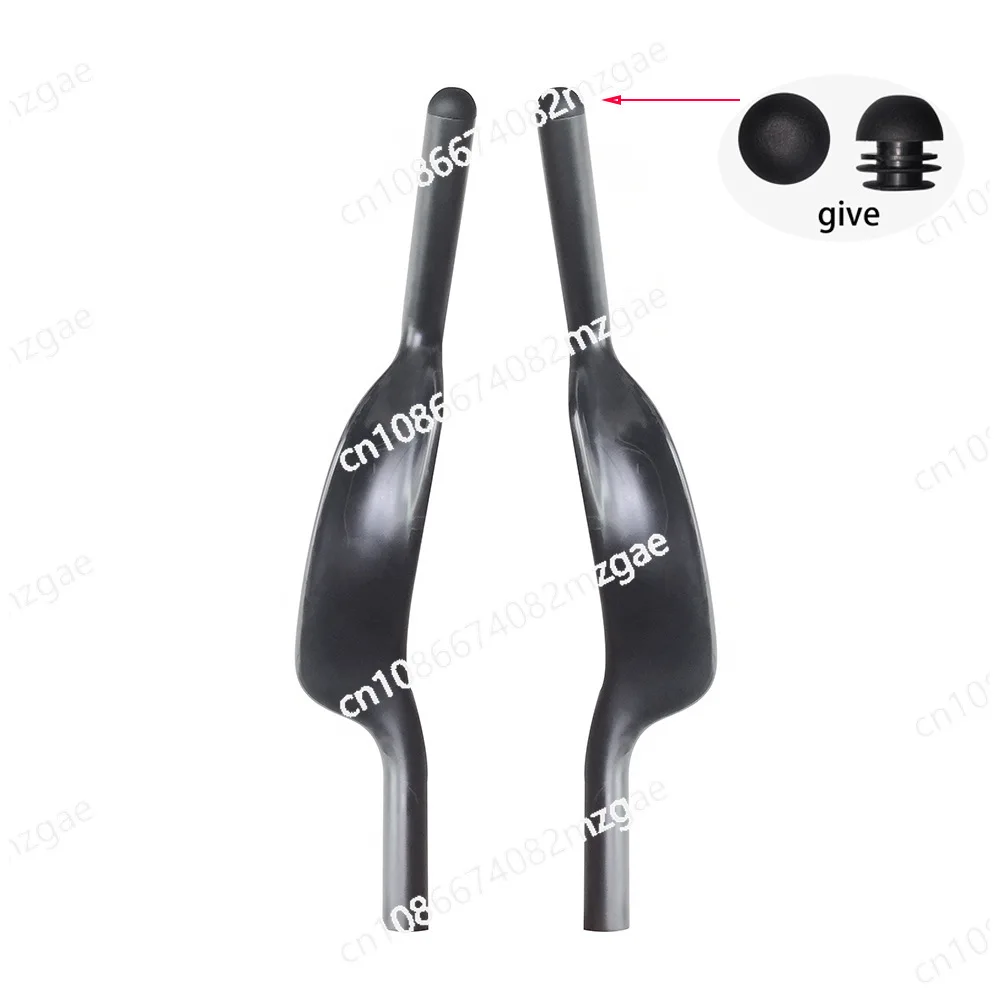 دراجة من ألياف الكربون راحة طويلة وضع مقود دراجة الطريق سباق TT وضع المقود التدريب على راكب الأرض