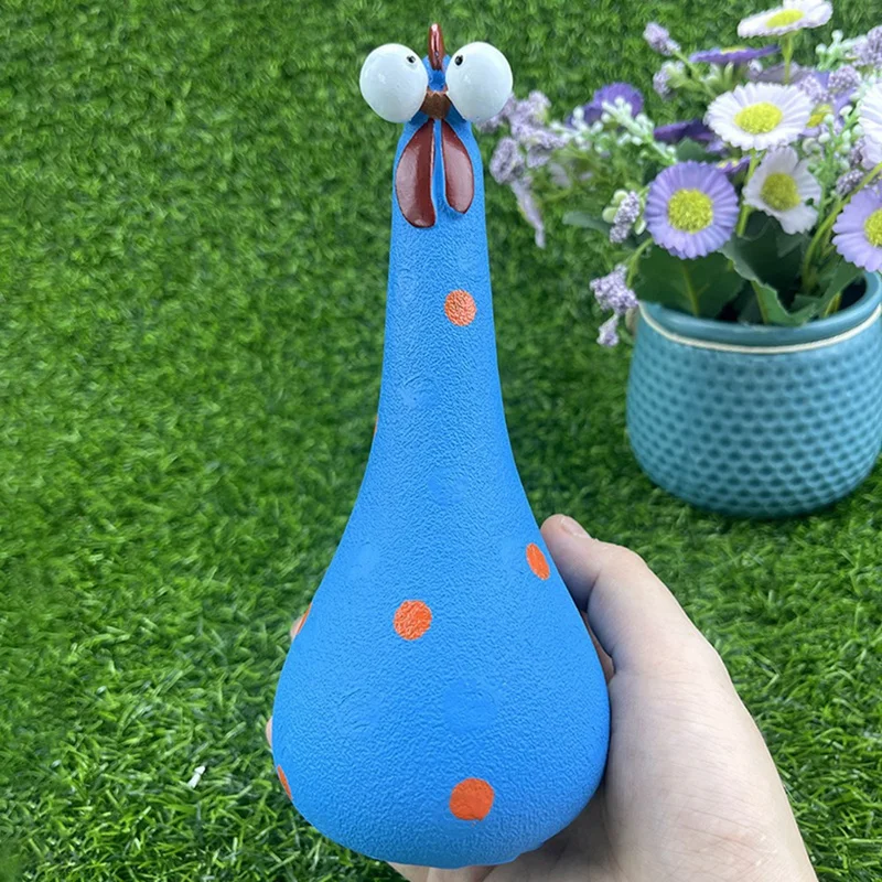 Resin Long Neck Chicken Ornaments For Garden Courtyard Outdoor Decoration Silly Hen Statues Office Desktop Figurines