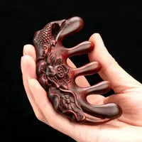 Sandalwood Meridian Massage Comb - Scalp & Face Therapy Tool for Hair Growth, Stress Relief & Anti-Static Detangling