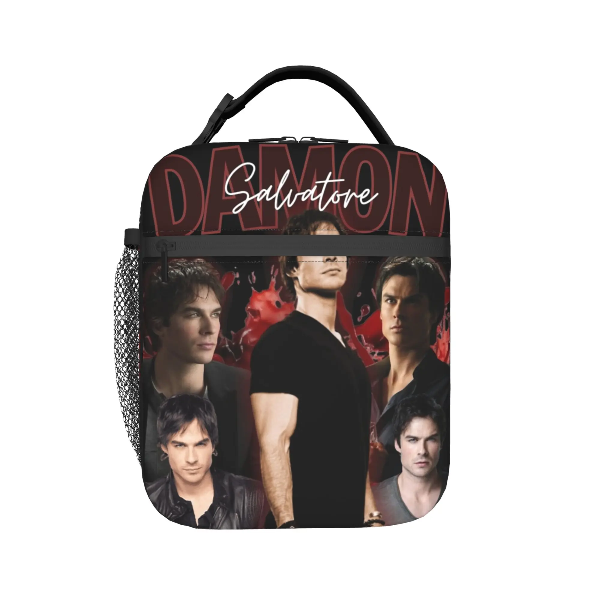 Lunch Bag The Vampire Diaries Resuable Movie Travel Lunch Box For Child  Leisure Portable Graphic Cooler Bag