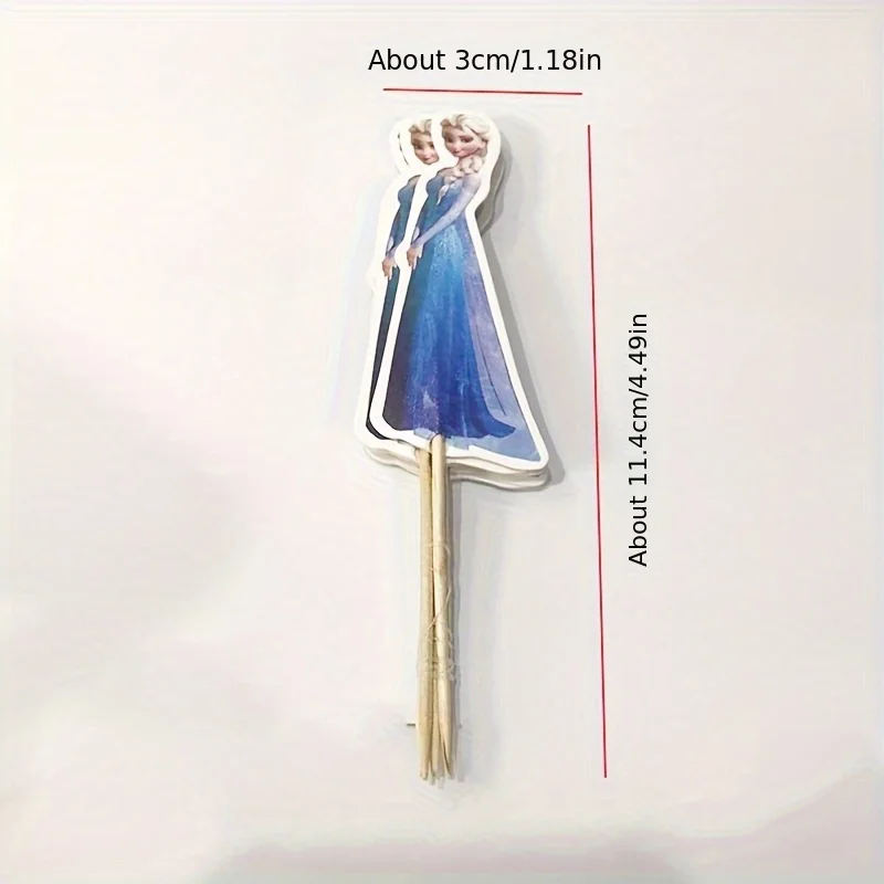 24/48 قطعة من أغطية الكيك المجمدة أولاف إلسا وآنا لتزيين كعكة المجمدة لتزيين حفلات أعياد الميلاد المجمدة