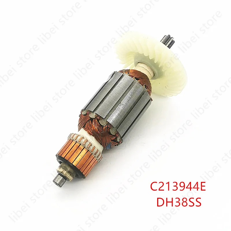 Armature C213944E 360875E for HITACHI DH38MS DH38SS DH38YE2 6 teeth AC220-240V Rotor Drill Hammer Power tool accessory