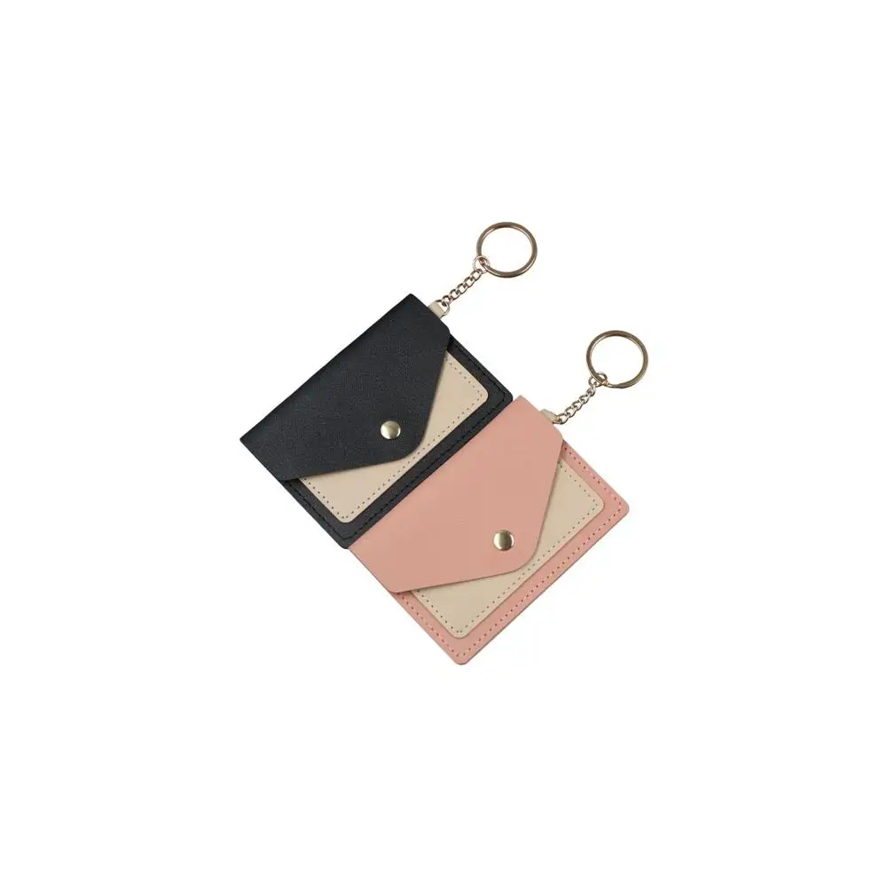 

Милый чехол для карт ярких цветов, студенческий карман для монет с брелком, держатель для карт в корейском стиле, тонкий кошелек, кошелек для монет, держатели для удостоверений личности