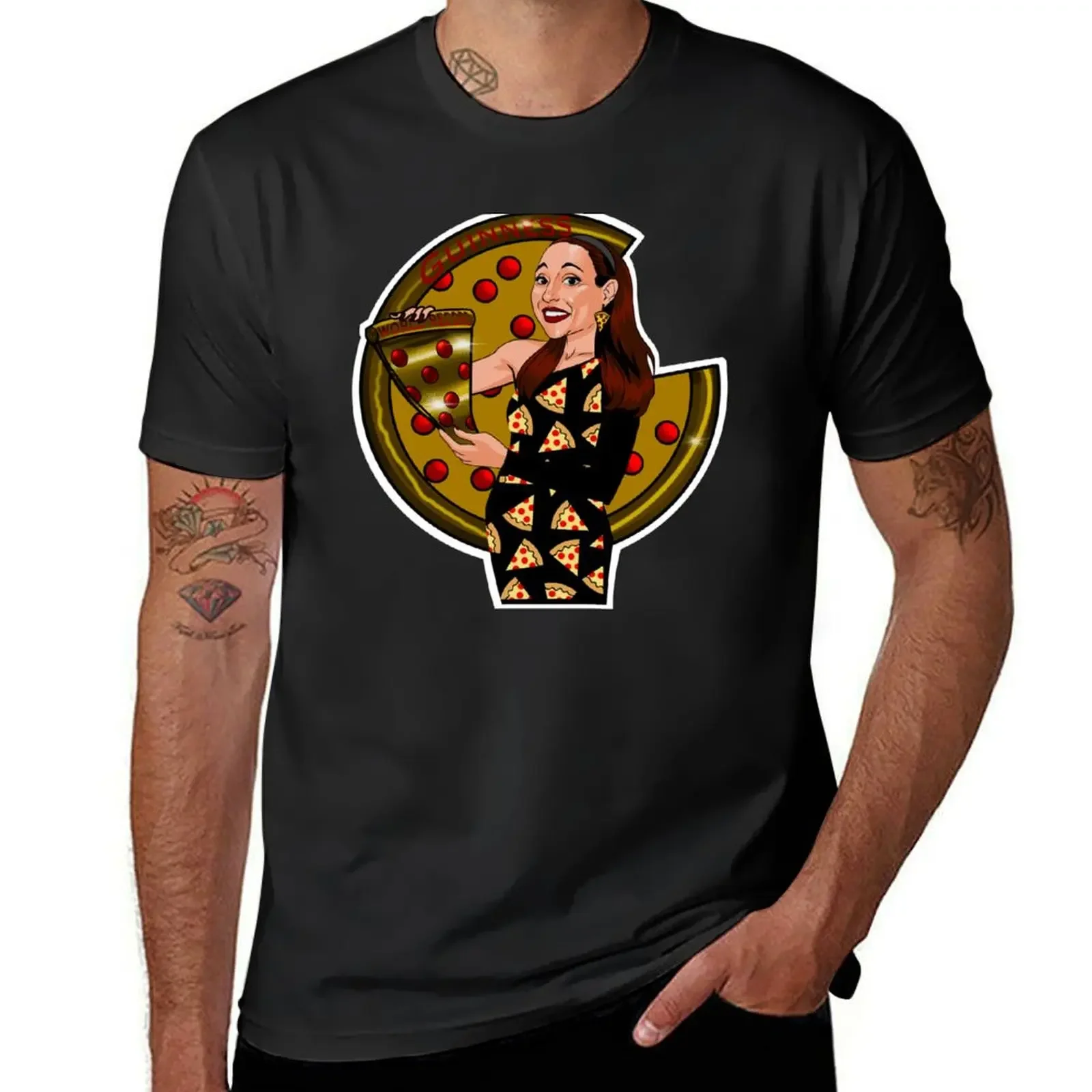 

PIZZA QUEEN T-Shirt vintage t shirts vintage anime shirt plain mens t shirt graphic
