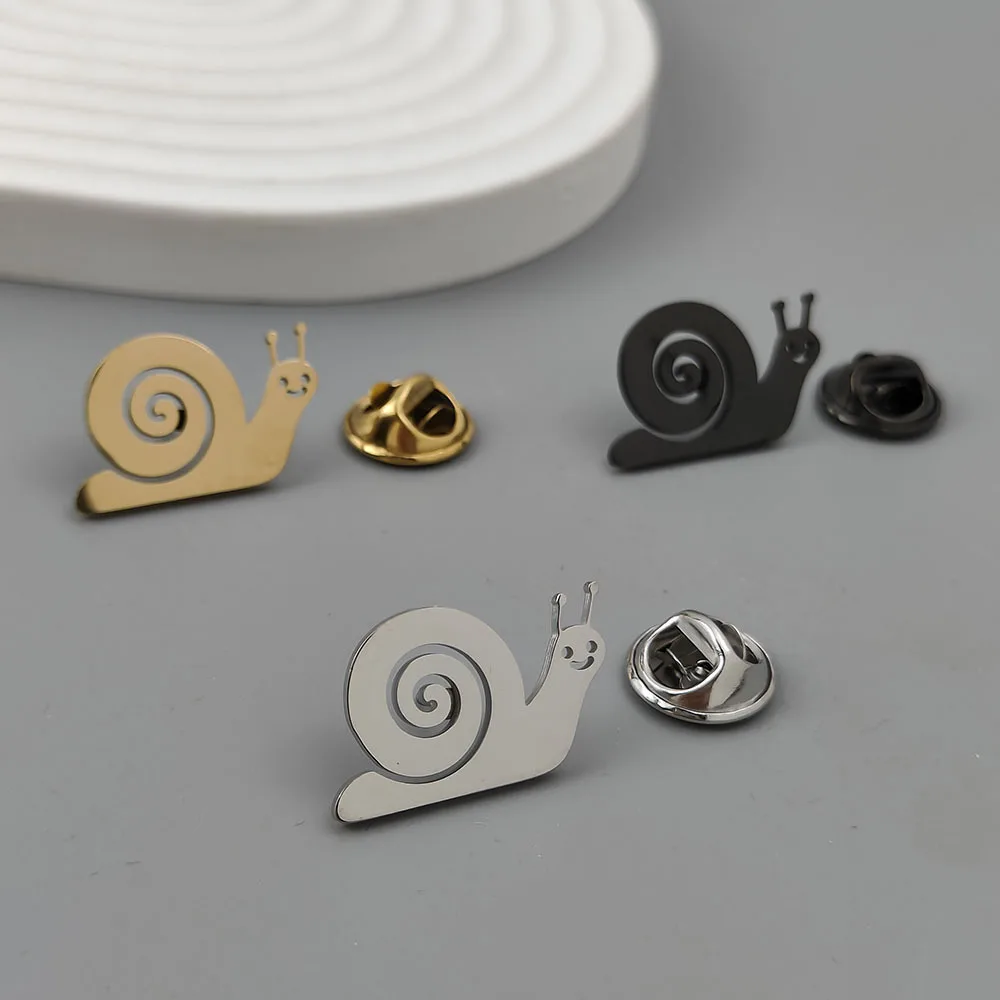 Snail Formal Accessories Cufflinks Available in Gold Silver and Black Colors Men's Business Shirt Sleeve Studs