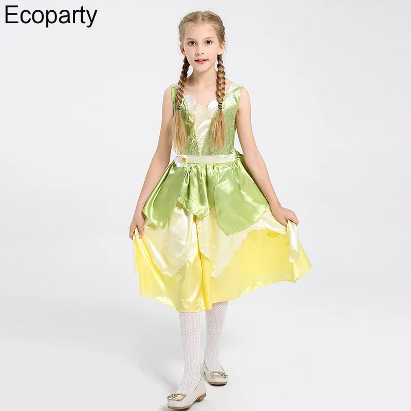 

Kid Girl Fairy Tinker Bell Dress Fairy Tale Child Princess Tinkerbell Cosplay Fancy Dress Halloween Purim Carnival Party Outfits