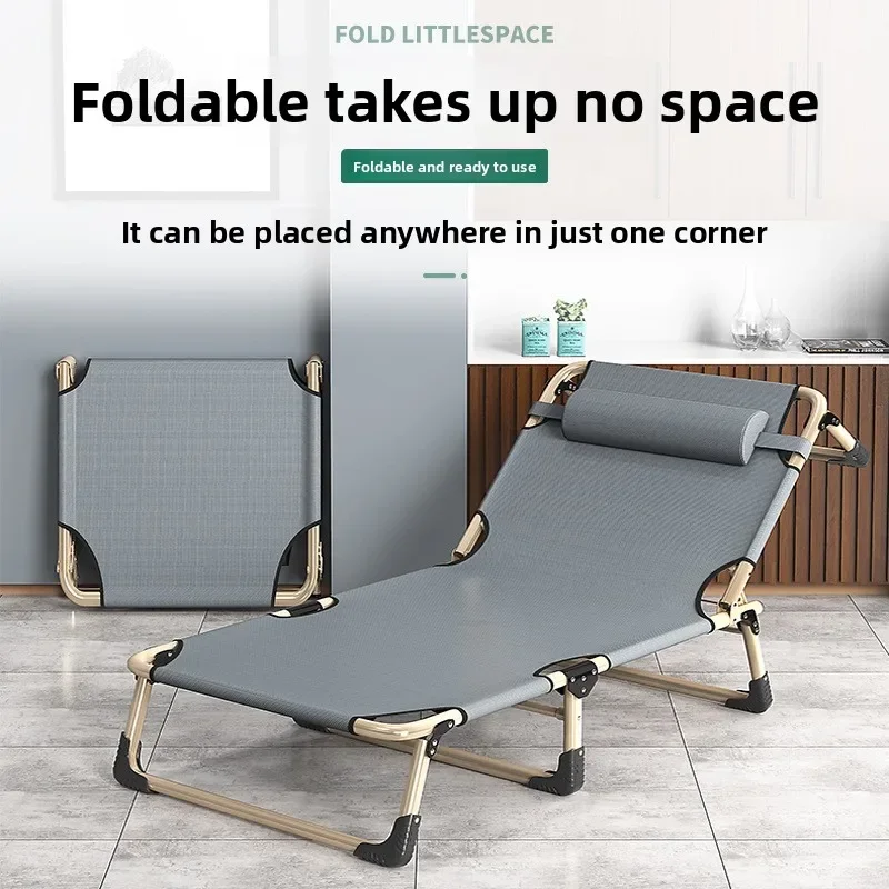 

Folding Bed for Sitting or Lying Down, Nap Time Tool, Folding Sleeping Chair, Single Companion, Marching Bed, Office Napping Bed
