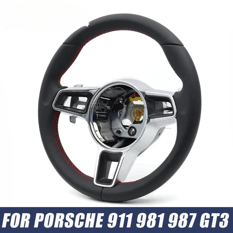 

Car Nappa Leather Steering Wheel Fit for Porsche Cayenne Panamera Macan Boxste 718 991 997 970 981 987 GT3 Car Accessories