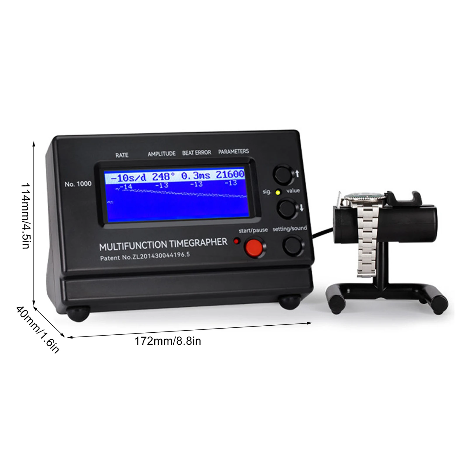 PC الإسكان متعدد الوظائف المهنية توقيت Timegrapher الميكانيكية ووتش تستر للمصلحين وأدوات الساعات الهواة