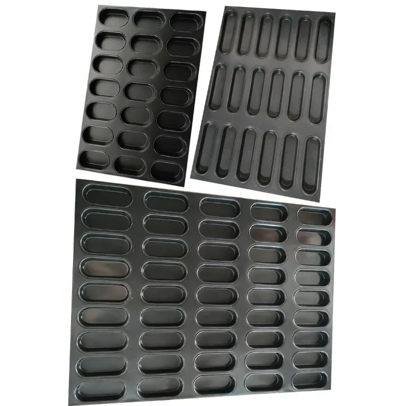 Non-stick baking pan 21 multi-link hot dog bread pan set