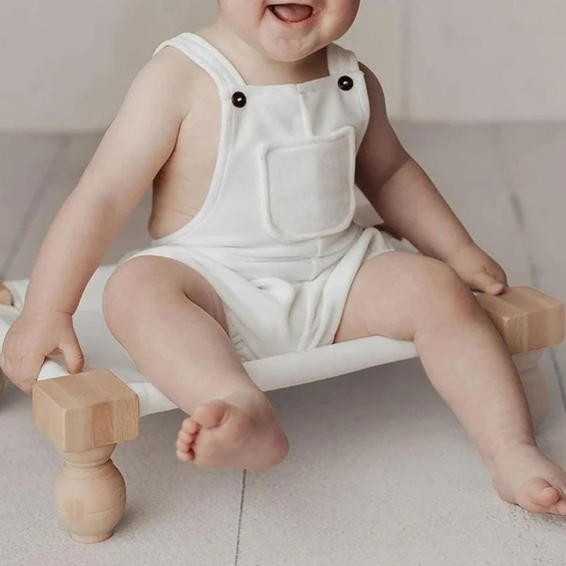 J15U Modern Bed Newborn Bed Rustics Baby Photo Prop Photography Prop Set for Dolls