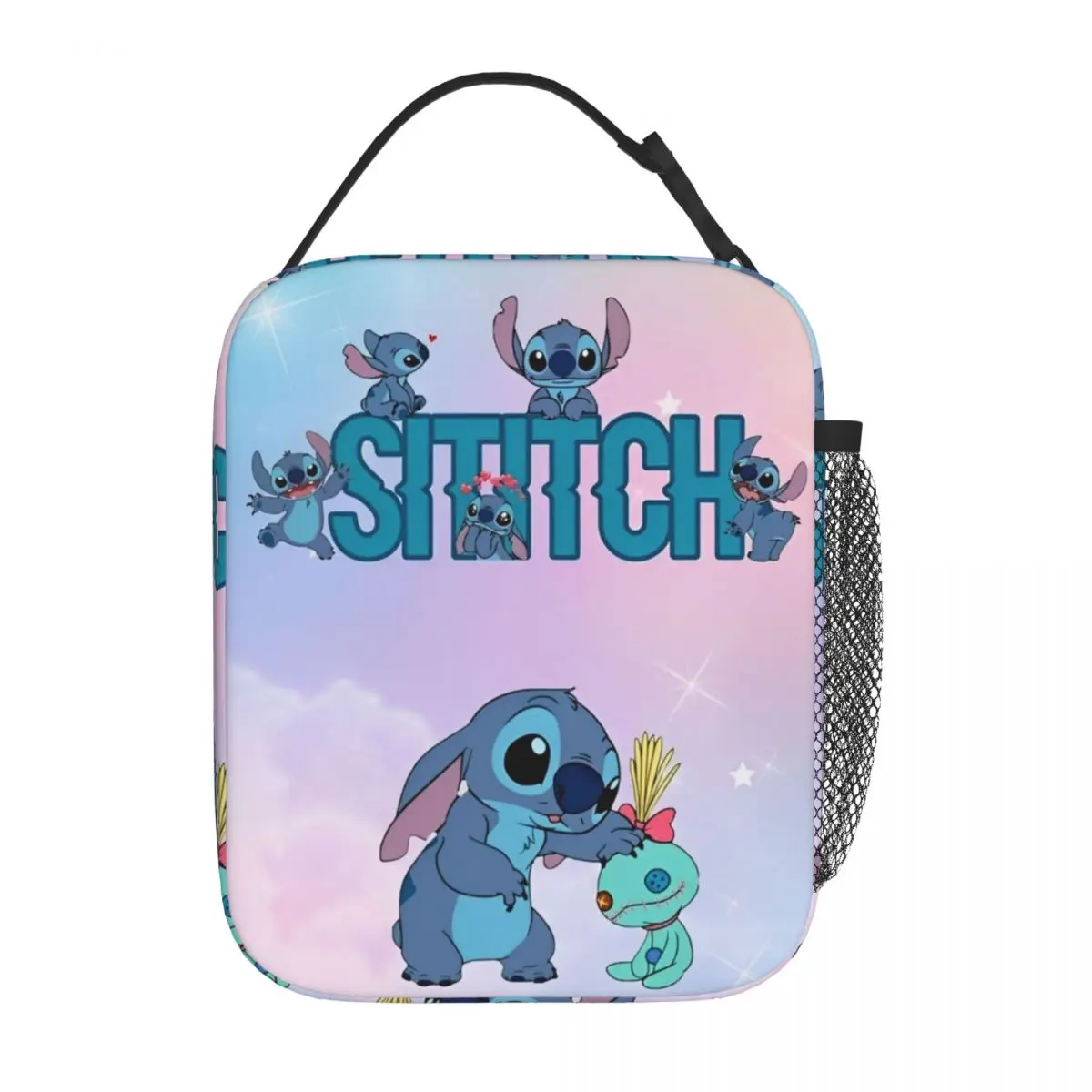 Stitch Thermal Insulated Lunch Bag for Travel Portable Food Bag Men Women Thermal Cooler Lunch Boxes