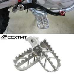 Motorcycle Stainless Steel Footpegs Foot Rest Pegs For Honda XR50R CRF50 CRF70 CRF80 CRF100F Motocross Dirt Bike Universal Parts