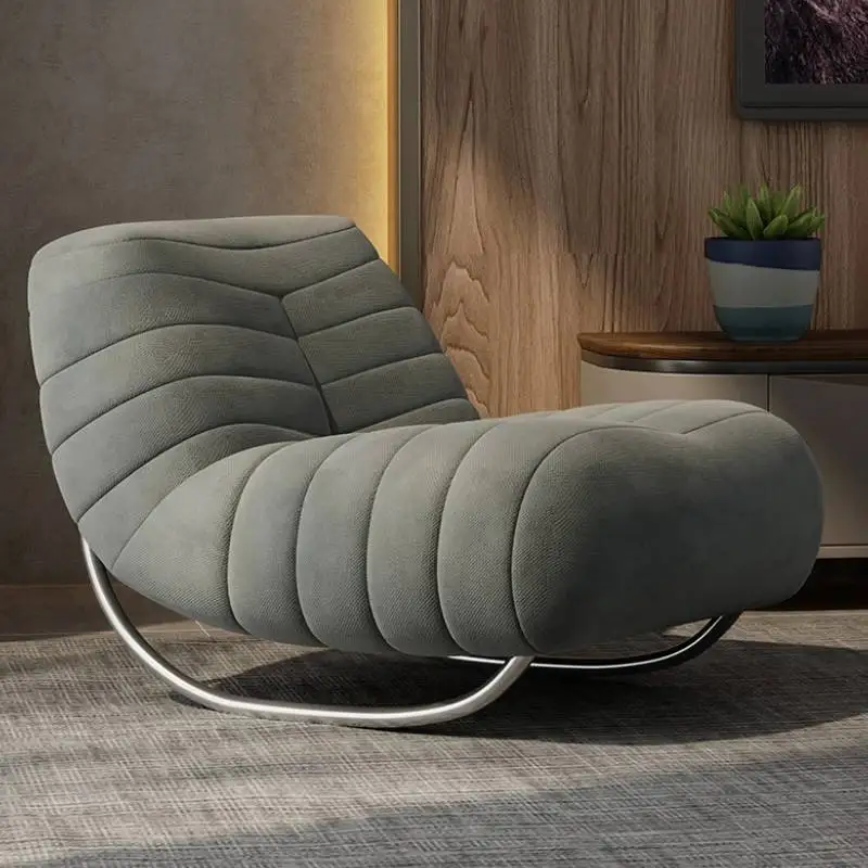 

Luxury Design Living Room Chairs Leisure Lazy Relaxing Recliner Chair Modern Nordic Comfortable Mecedoras De Adultos Furniture