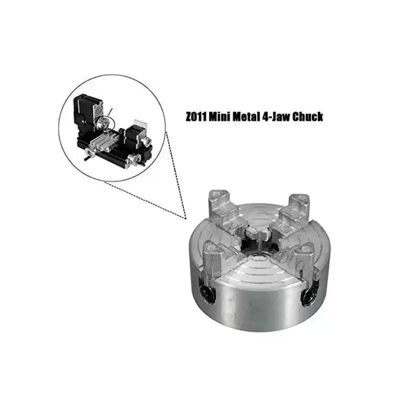 1Pcs 4 Z011A mini machine tool four-jaw single-action chuck + M12 * 1 chuck connecting rod