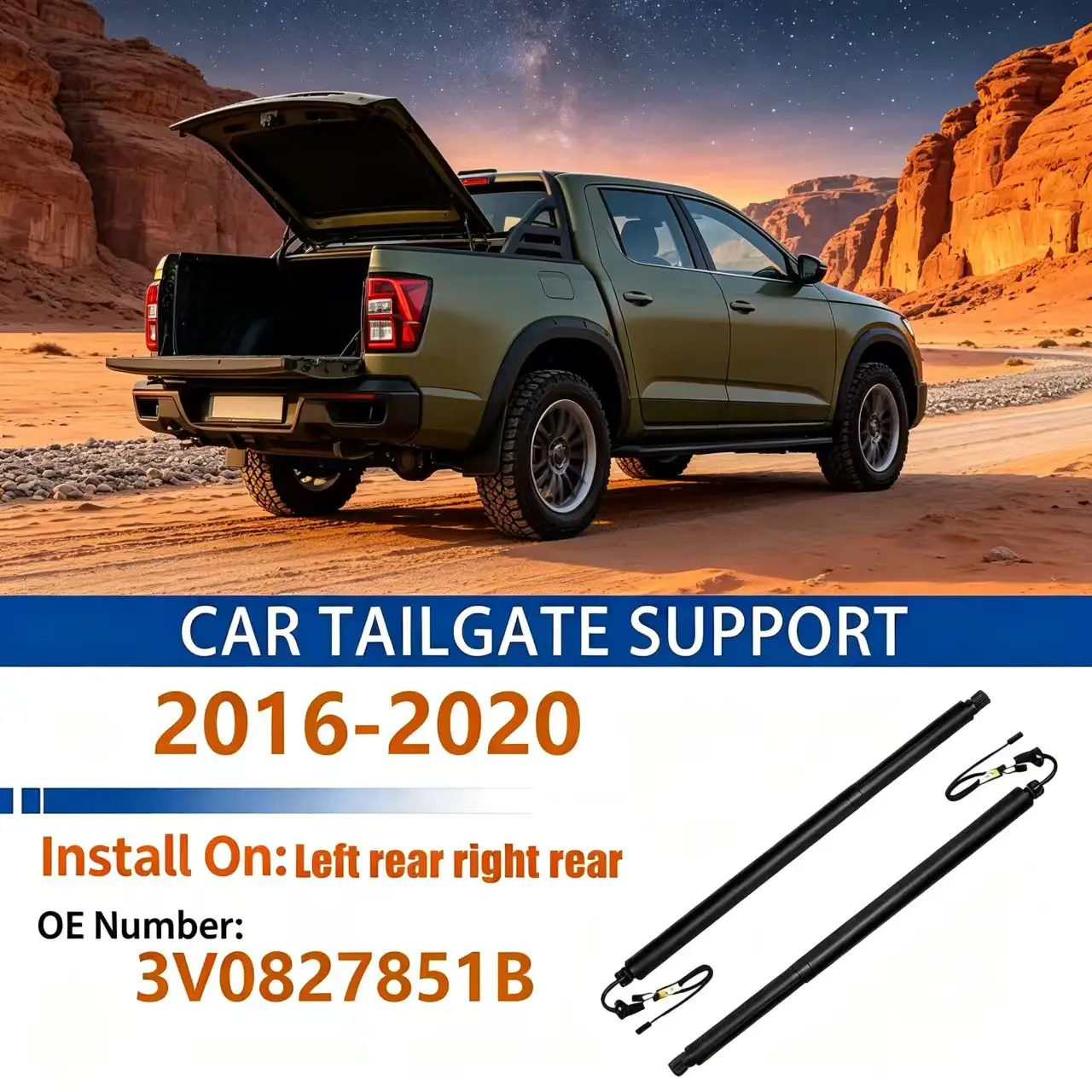For 2016-2020 Skoda SuperB III B8 3V Travel Edition Electric Tailgate Gas Spring Strut Left Right Universal 3V0827851B