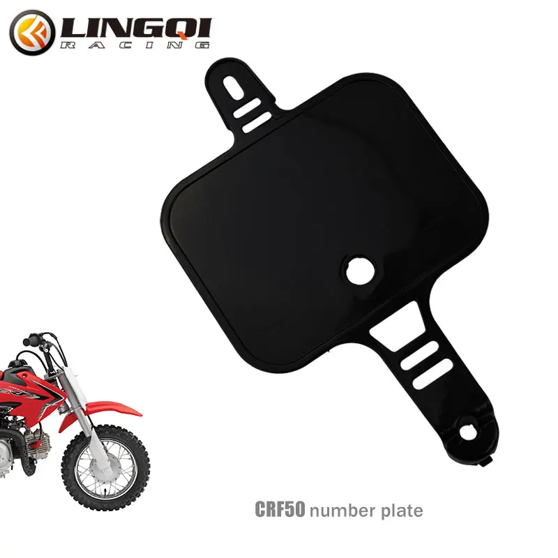 

LING QI Motorcycle Fairing Kit CRF50 Number Plate PP Plastic License Plates For CRF 50 Motorbike Pit Dirt Bike Accessories