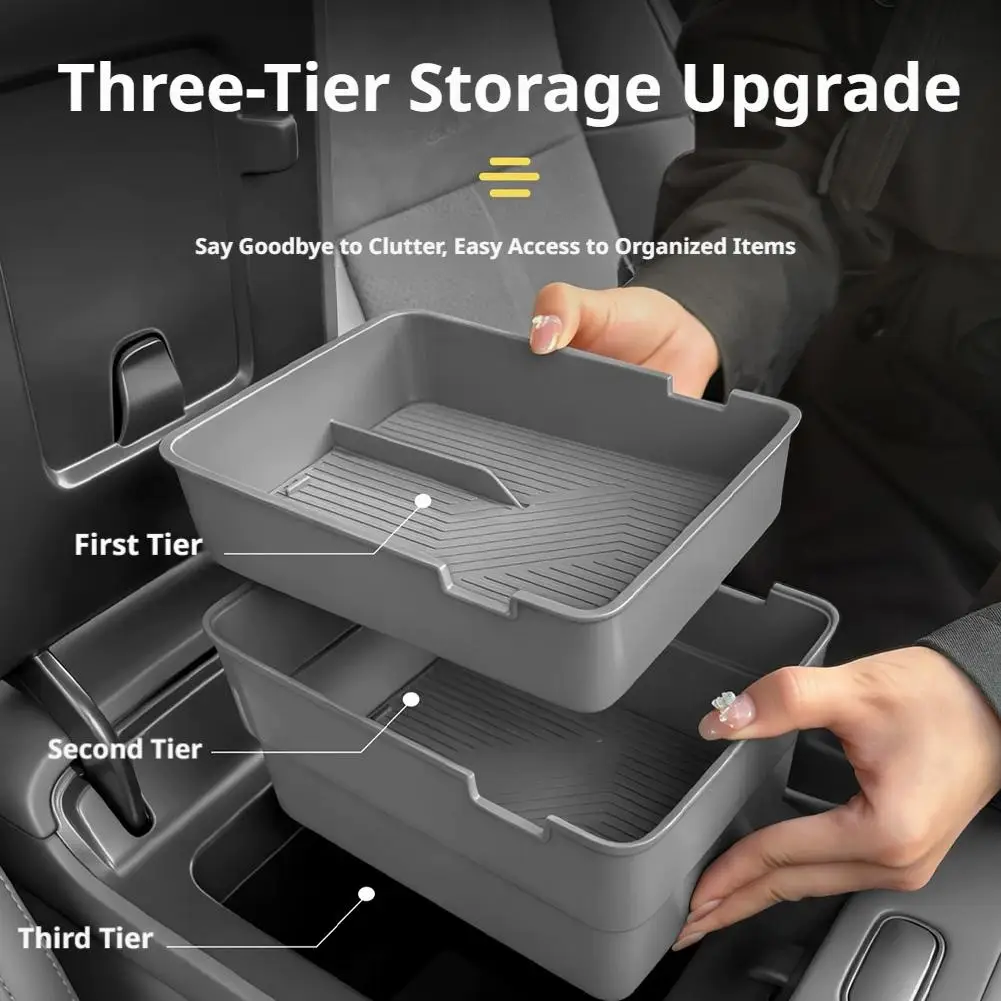 Zentrale Aufbewahrungsbox für Leapmotor Lafa5 B05 Mittelkonsole Organizer-Ablage Armlehnenfach Schublade Zubehör – Detail 18