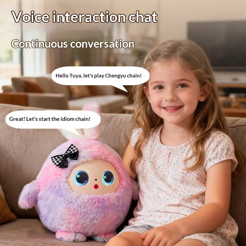 Generic AI Interactive Plush Toy AI Smart Robot Electronic Pet Voice Dialogue Emotional Support Early Learning For Kids Toddlers