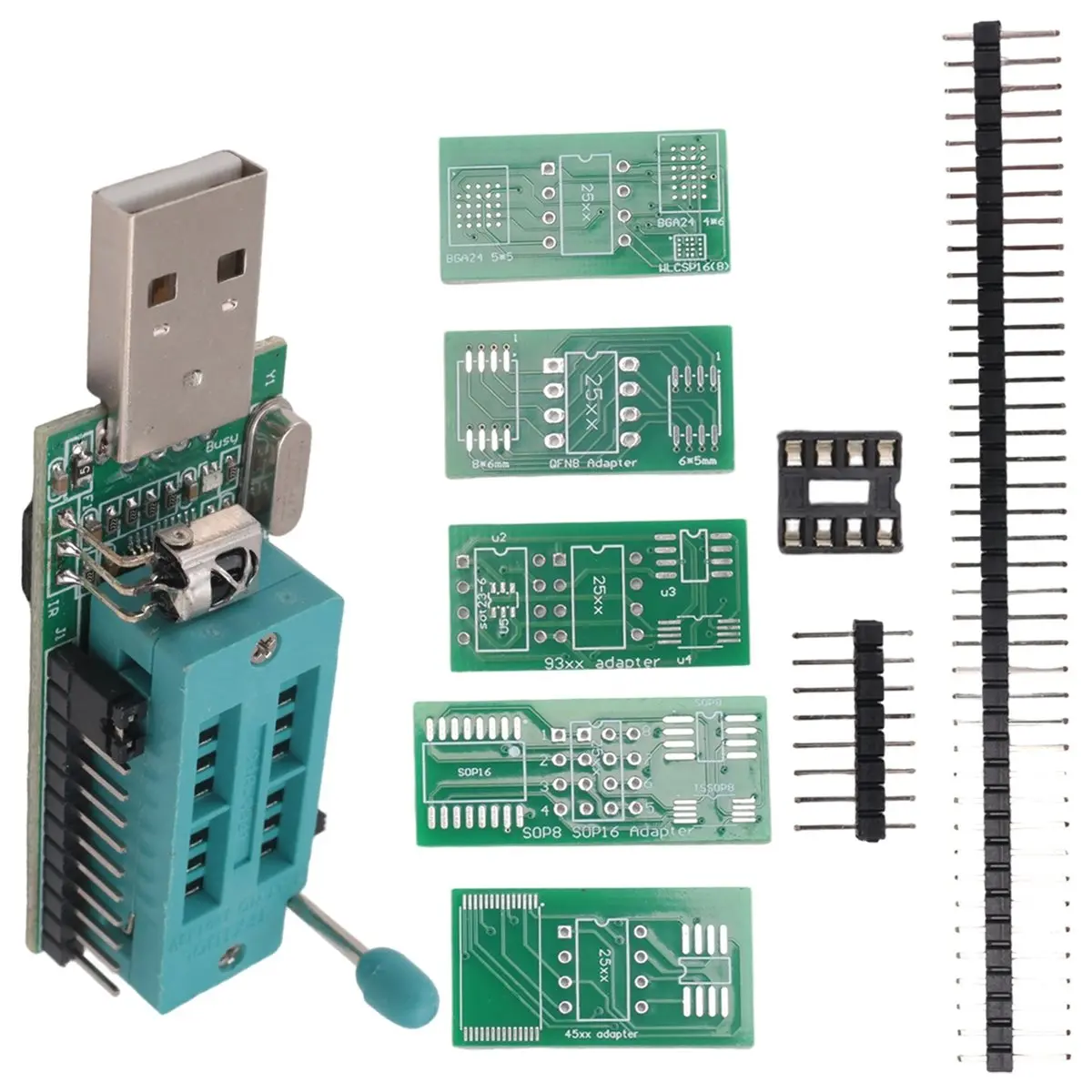 A86G NEW CH341A Programmer V1.7 1.8V Level Shift W25Q64FW W25Q128FW Gd25LQ64