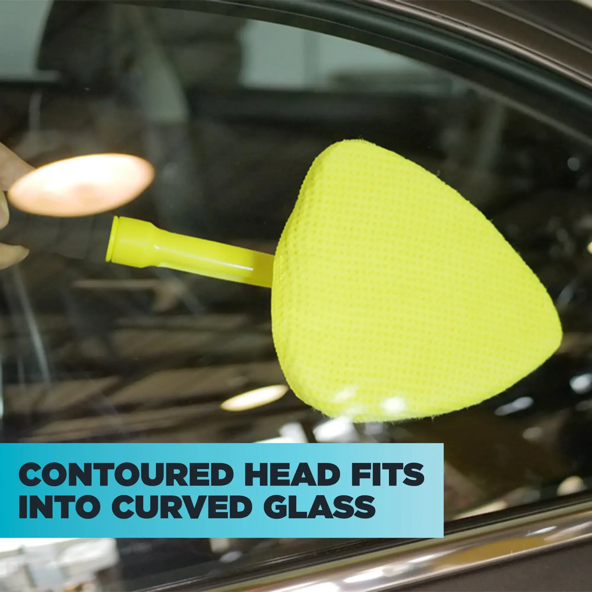 مجموعة أدوات تنظيف الزجاج الأمامي مع مقبض قابل للتمديد، 2 ألياف دقيقة قابلة لإعادة الاستخدام للتغيير السريع، وحقيبة تخزين